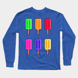 Popsicles Summer Long Sleeve T-Shirt